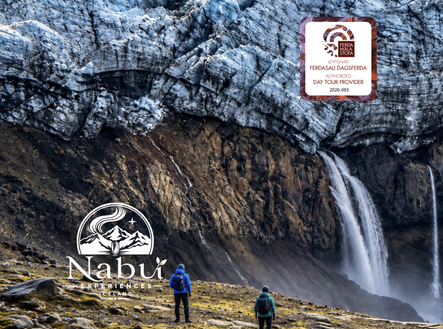 La vallée cachée : cascade sous le glacier