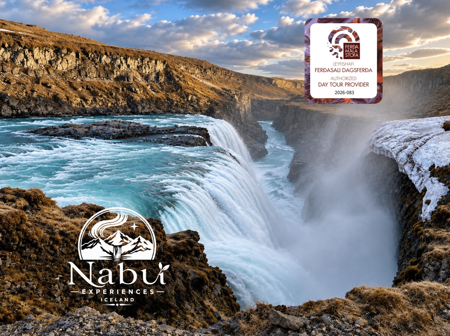 La cascade de Gullfoss pour le Private Tour Cercle d’Or