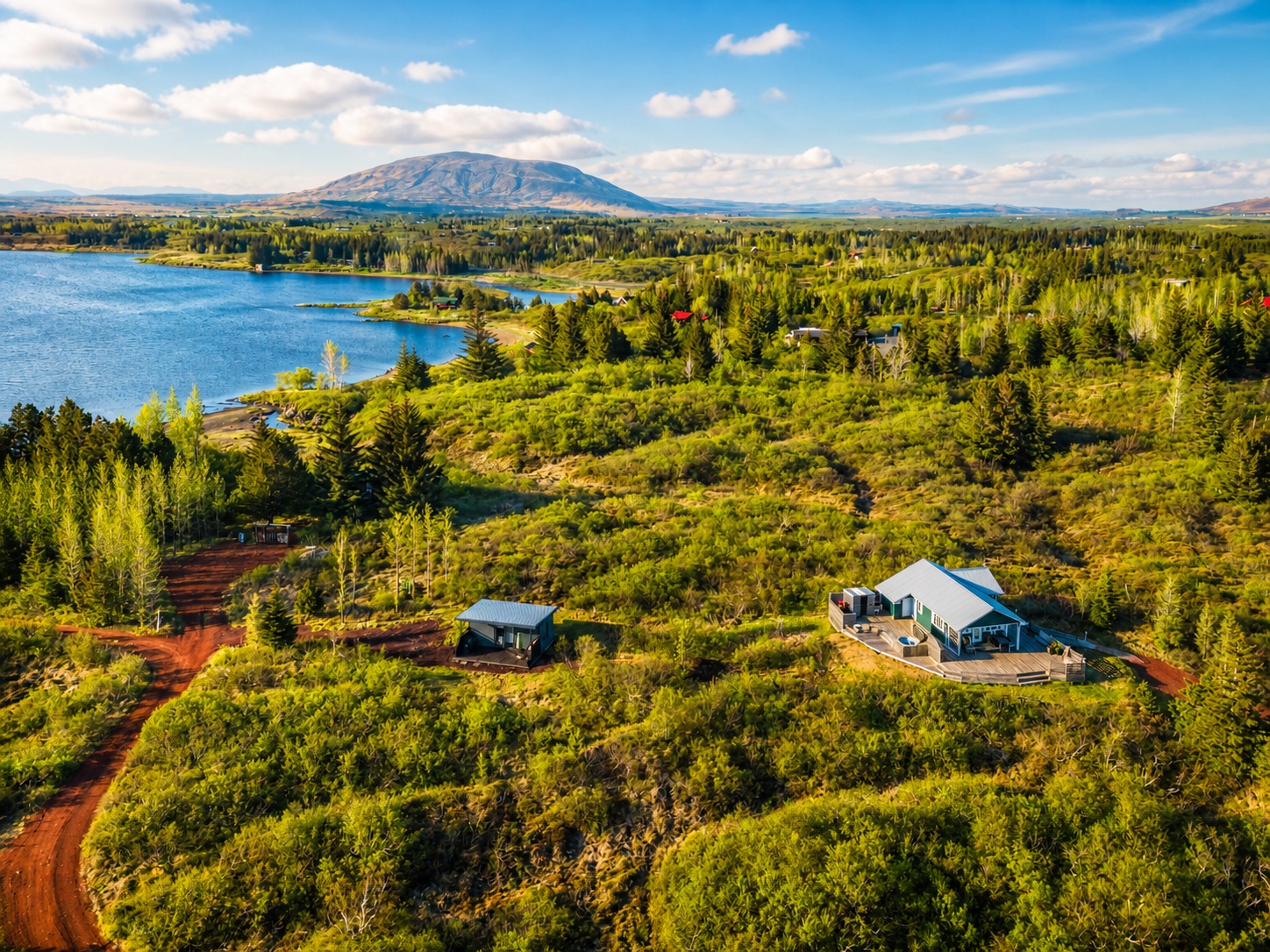 Le paysage autour du cottage
